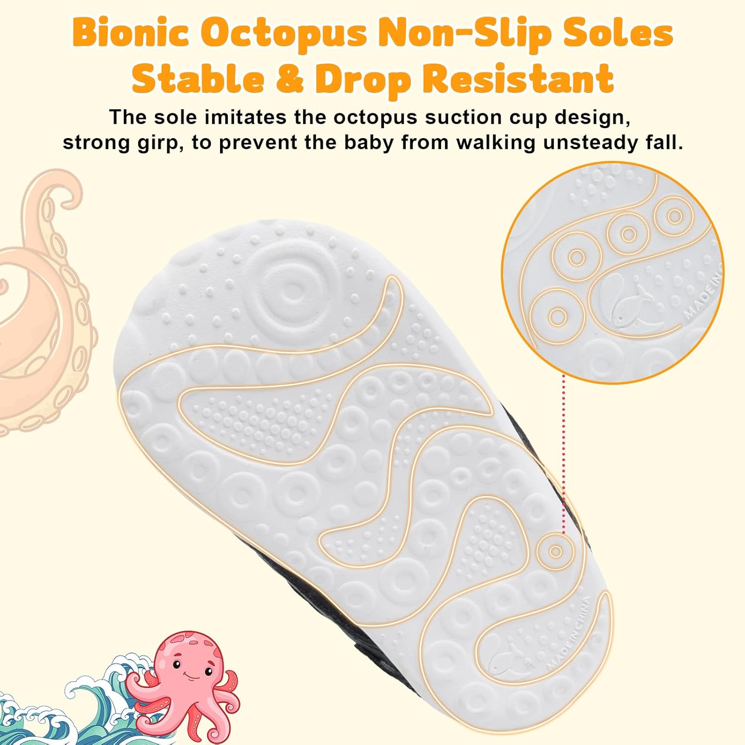 FEETCITY Wide Baby Shoes Boys Girls Baby Barefoot Shoes Breathable Infant Walking Shoe Crib Sock Shoe Toddler Sneakers Flexible - Image 6