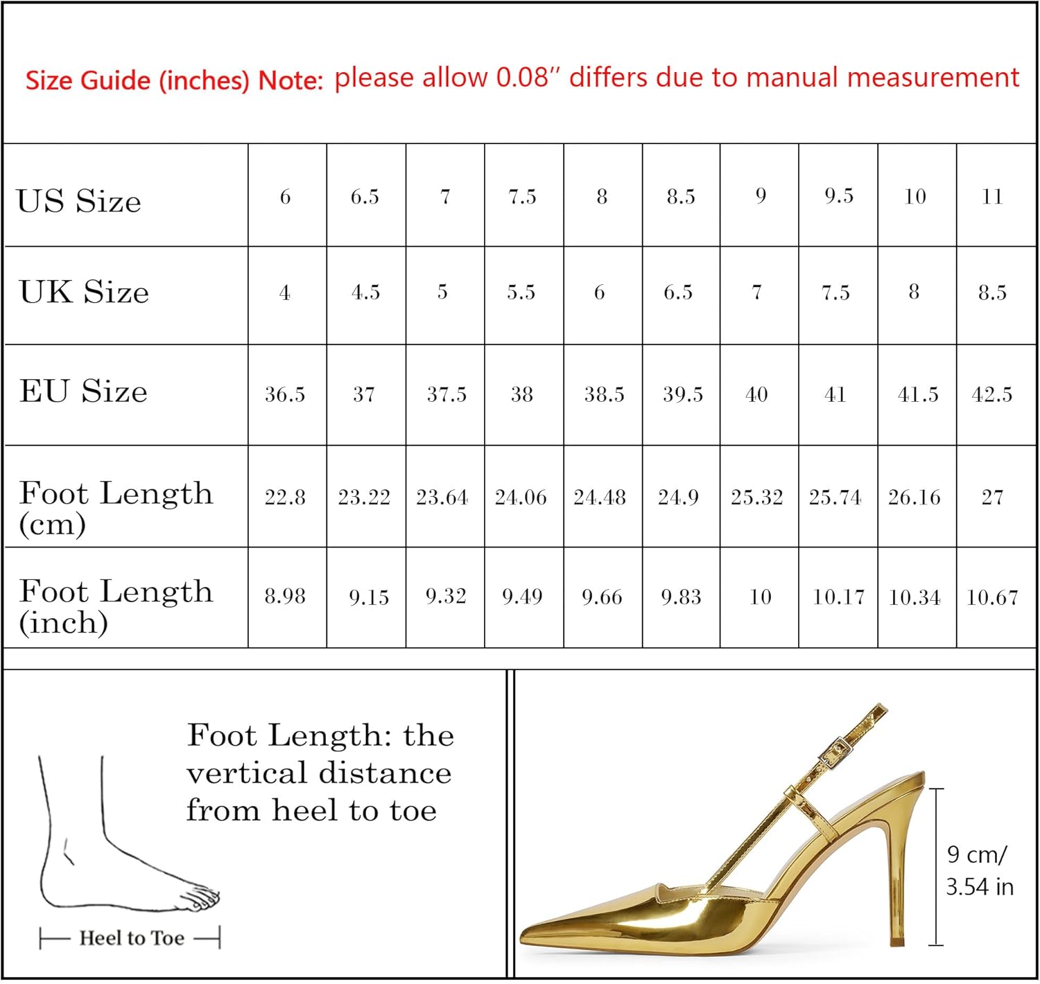 Closed Toe Slingback Heels Women Pumps Strappy Pointed Toe Stiletto Heels for Women Wedding Party Dress Shoes - Image 9