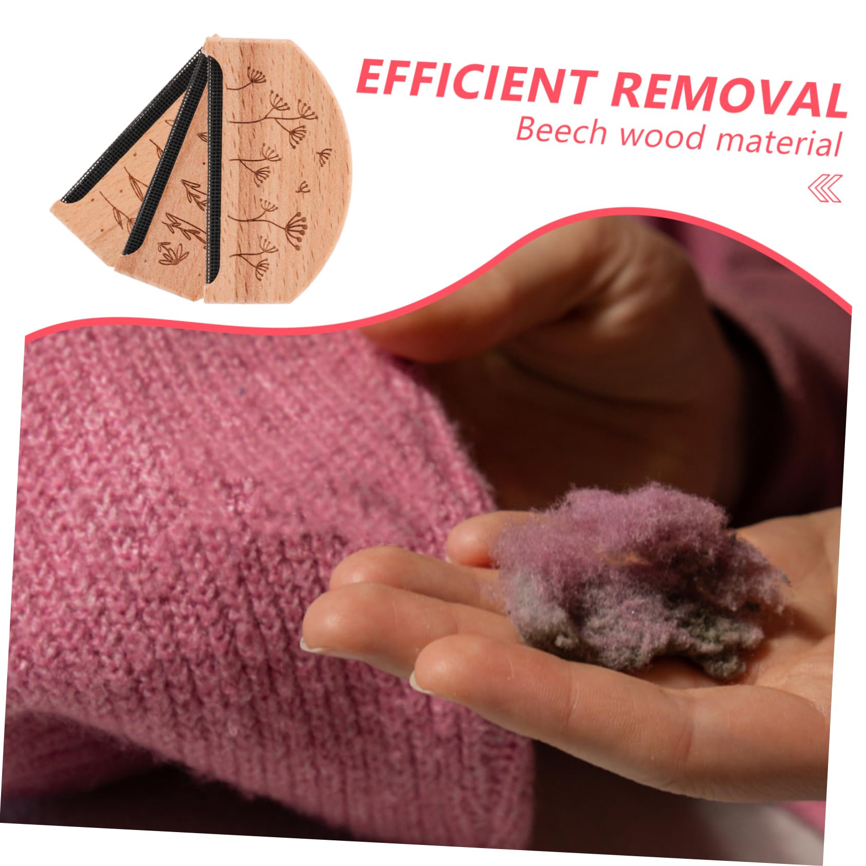 EXCEART 12pezzi Levapelucchi Portatile Legno Per Rimuovere Pelucchi Da Abbigliamento e Maglioni Da Accessori Per La Dei Tessuti Daisy Bud Dandelion