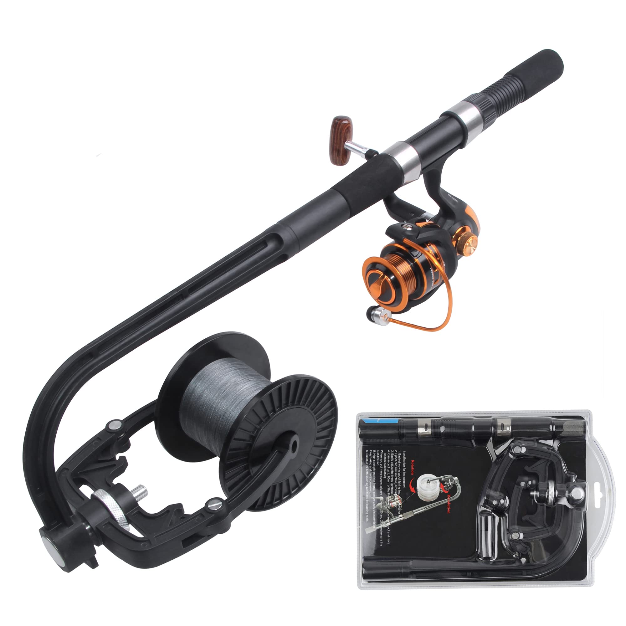 Portable Fishing Line Winder Spooler Spinning Reel Line Spooler Fishing Reel Spooling Station System Fishing Line Spooling Accessories