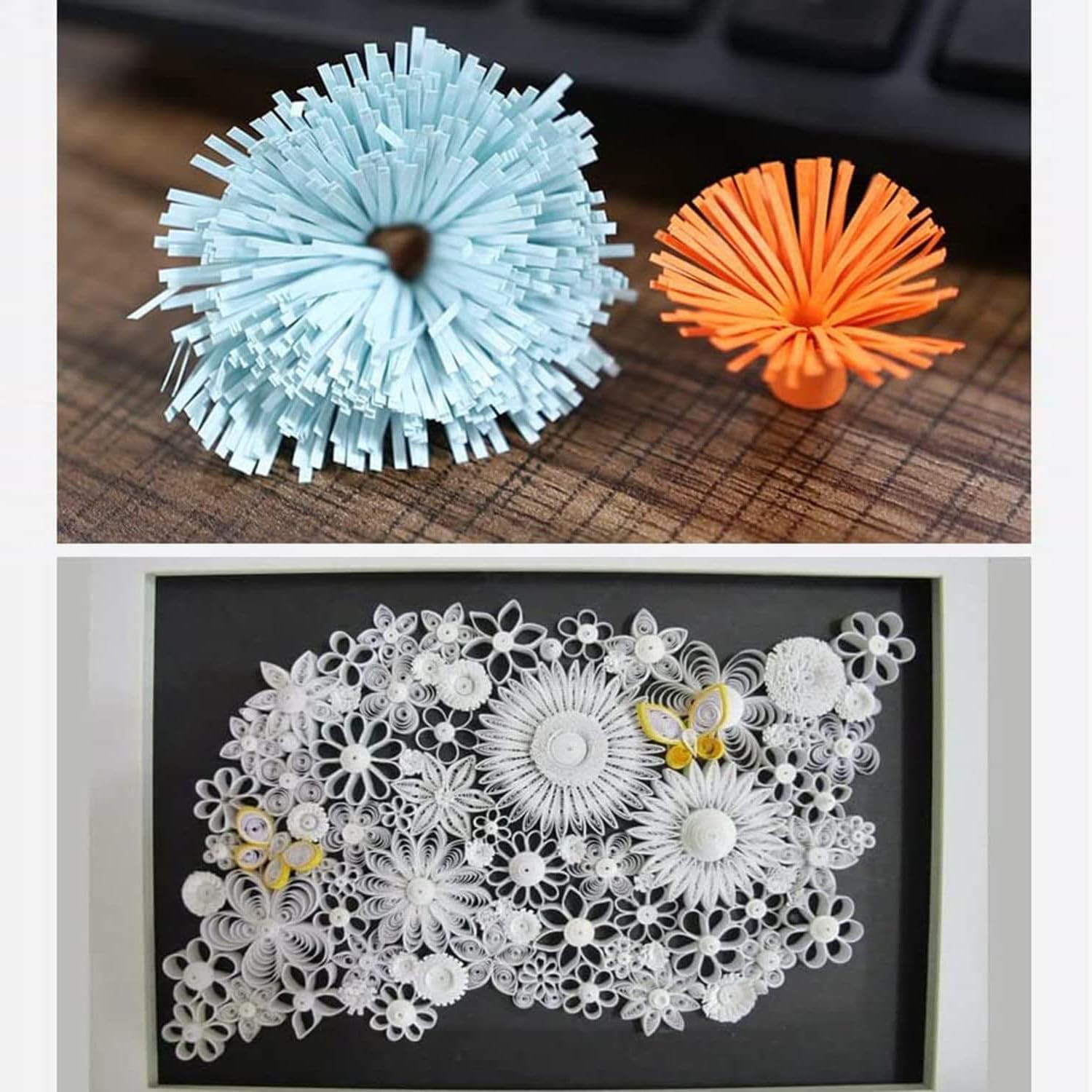 DIY Electric Paper Quilling Machine, Fringer Cutting Machine, Paper Art Tassel Rolling Tool,Rechargeable DIY Quilling Tassel Cutting Machine,Gold,