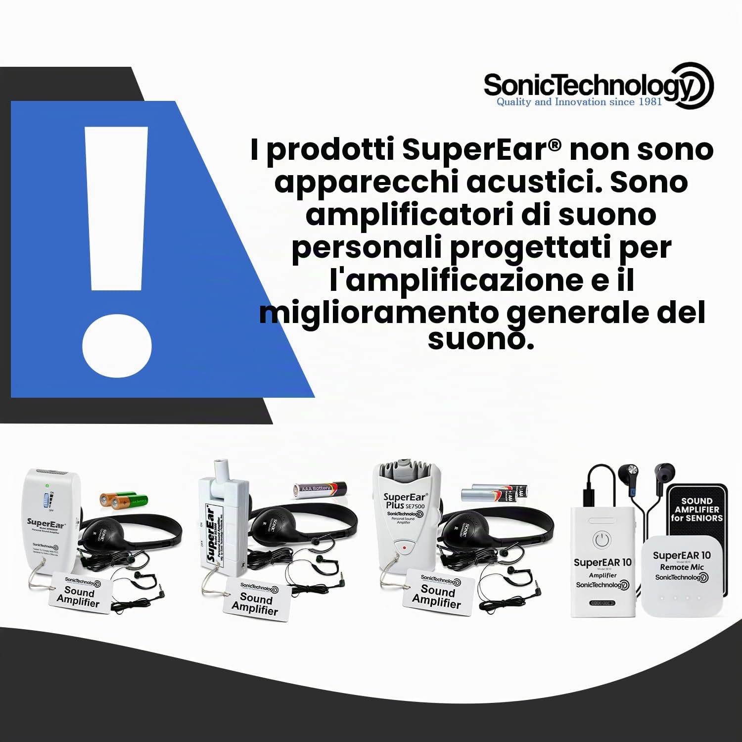Amplificatore audio Sonic Super Ear Plus SE7500 - SE7500SE7500