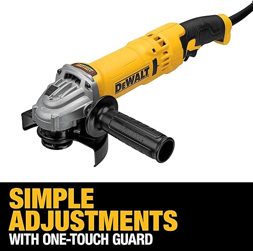 Miniatura 3 de DEWALT Herramienta de amoladora angular, 4-1/2 pulgadas a 5 pulgadas, interruptor de gatillo (DWE43113)