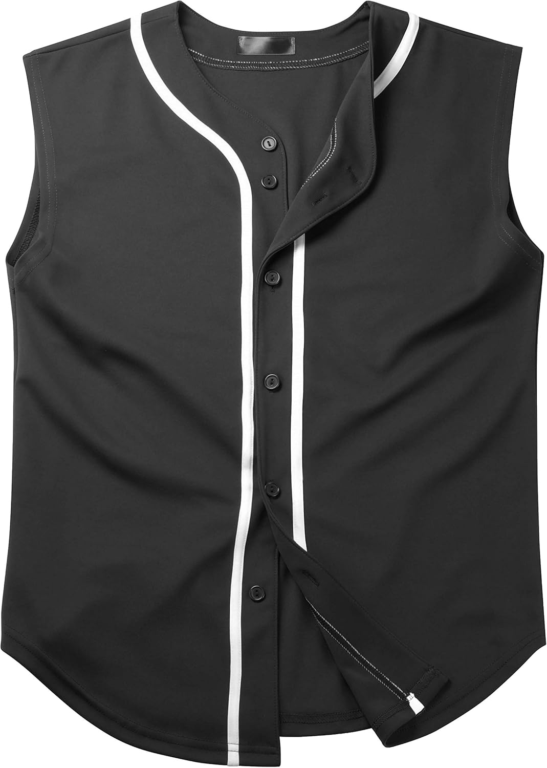 Ma Croix Mens Premium Button Down Sleeveless Baseball Jersey Made in USA Softball Tank Top - Image 2