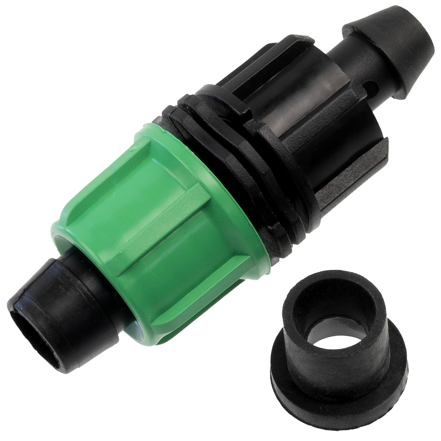 AERZETIX – Juego de 12 Racores de inicio con junta para tubo de riego por goteo Ø16mm | sistema de irrigación automático | equipo para jardín espacio verde huerto | en plástico