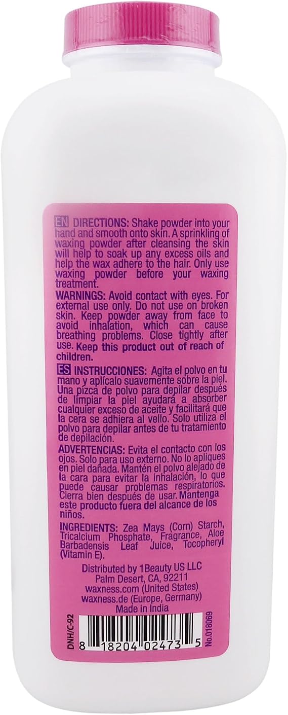 Waxness Sensi Dry Waxing & Sugaring Powder 14 oz (397 g) Moisture Absorbing Pre Wax Powder for Waxing & Sugaring, Professional Use