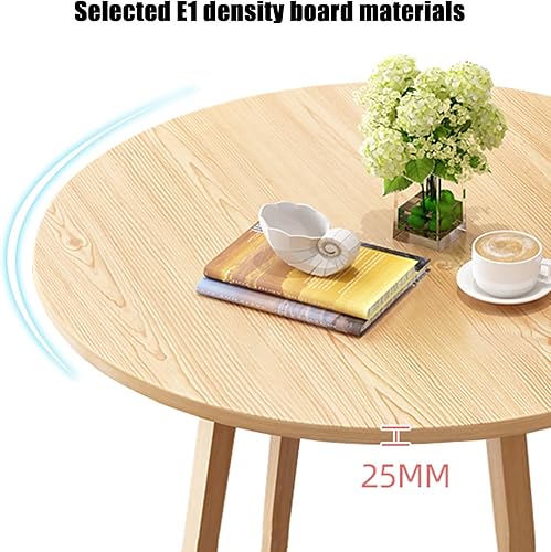 Miniatura 3 de YVYKFZD Office Reception Room Club Table, Round Conference Table, Simple Kitchen Dining Table Set with Metal Legs, Small Conference Room Tables, 1