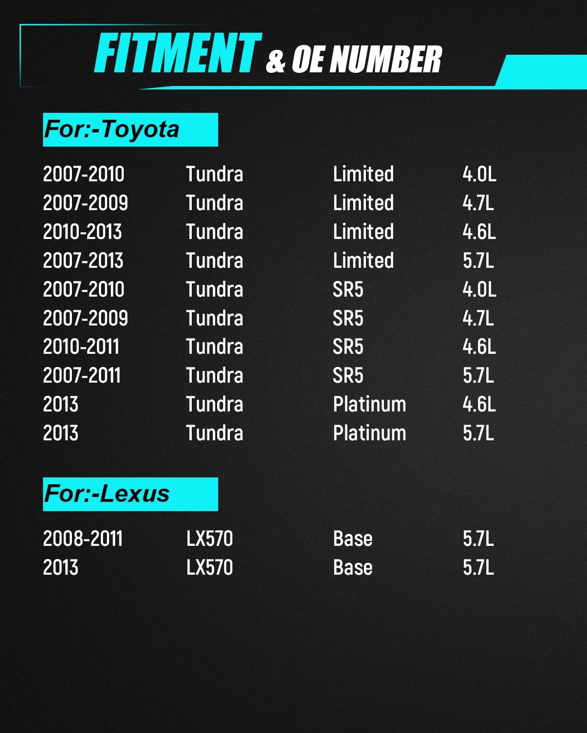 Secondary Air Injection Pump for:-Toyota Tundra 2007-2013 Sequoia 2008-2012 Land Cruiser for:-Lexus LX570 2007 2008 2009 2010 2011 2012 2013 4.0L 4.6L 4.7L Smog Pump Secondary Air, 17610-0S010