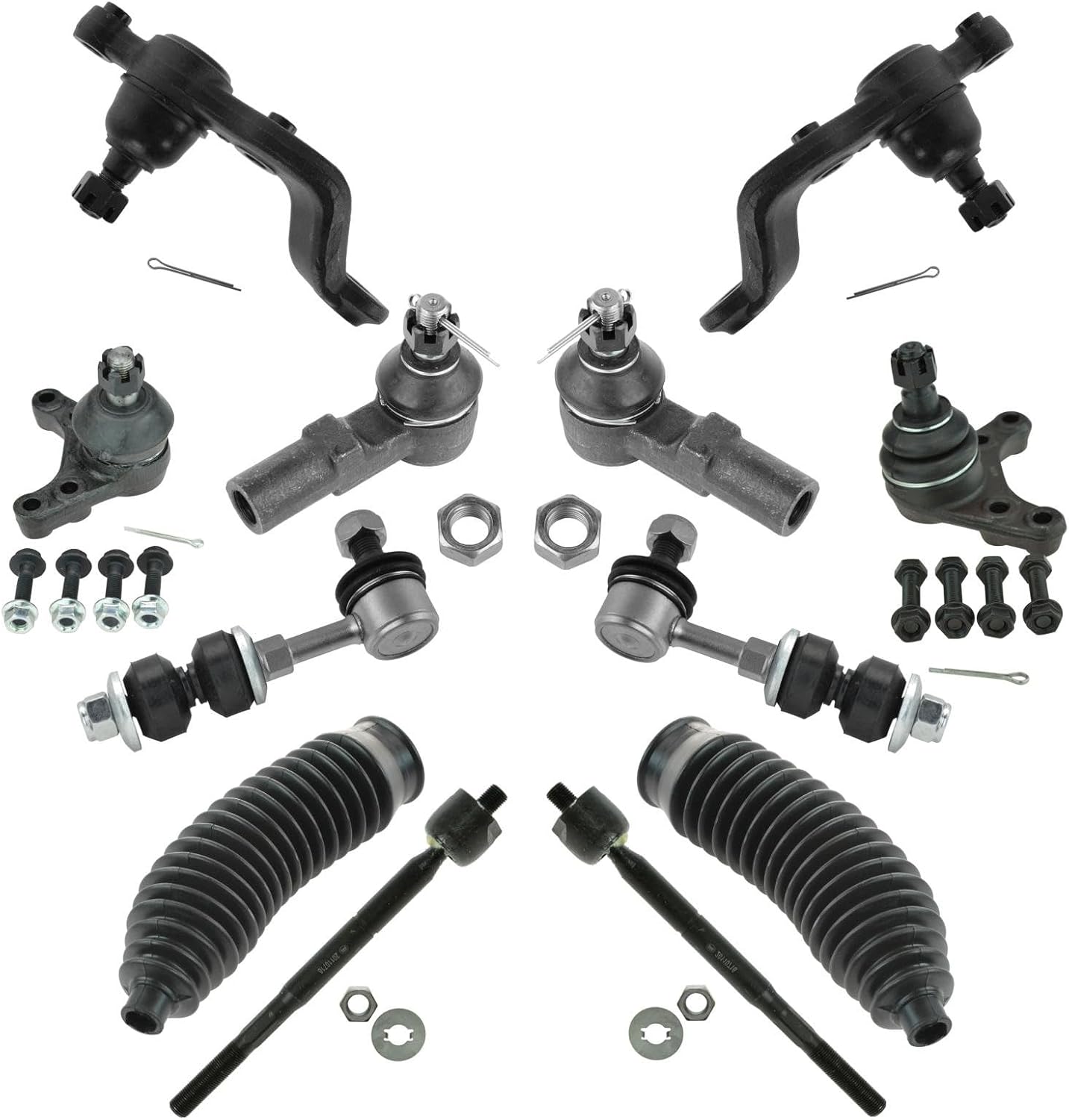 TRQ 12-Piece Front Steering & Suspension Kit for Toyota Tacoma (2001–2004)
