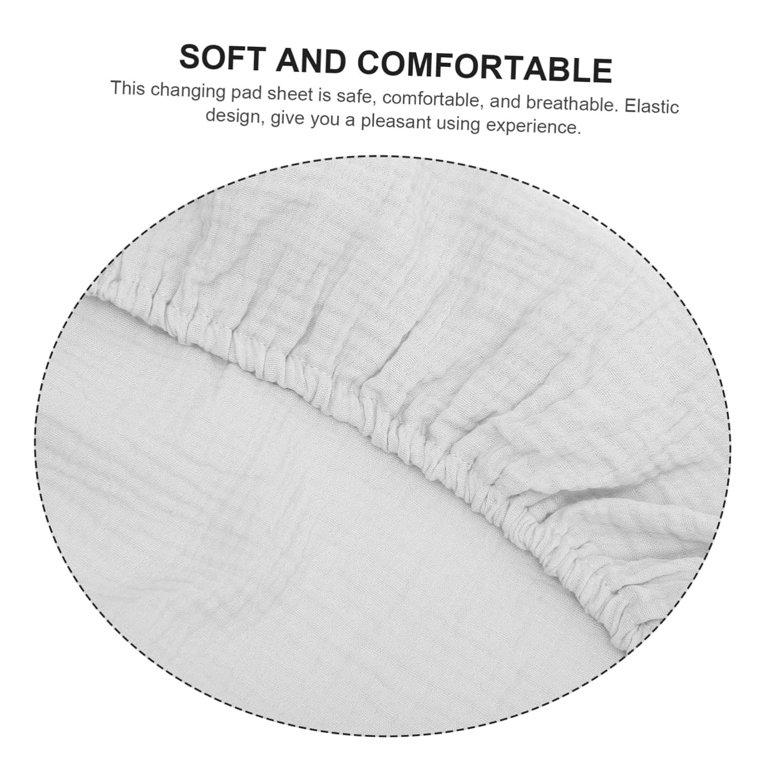 Totority 2pcs Washable Diaper Pad Covers Elastic Changing Pad for Changing Table