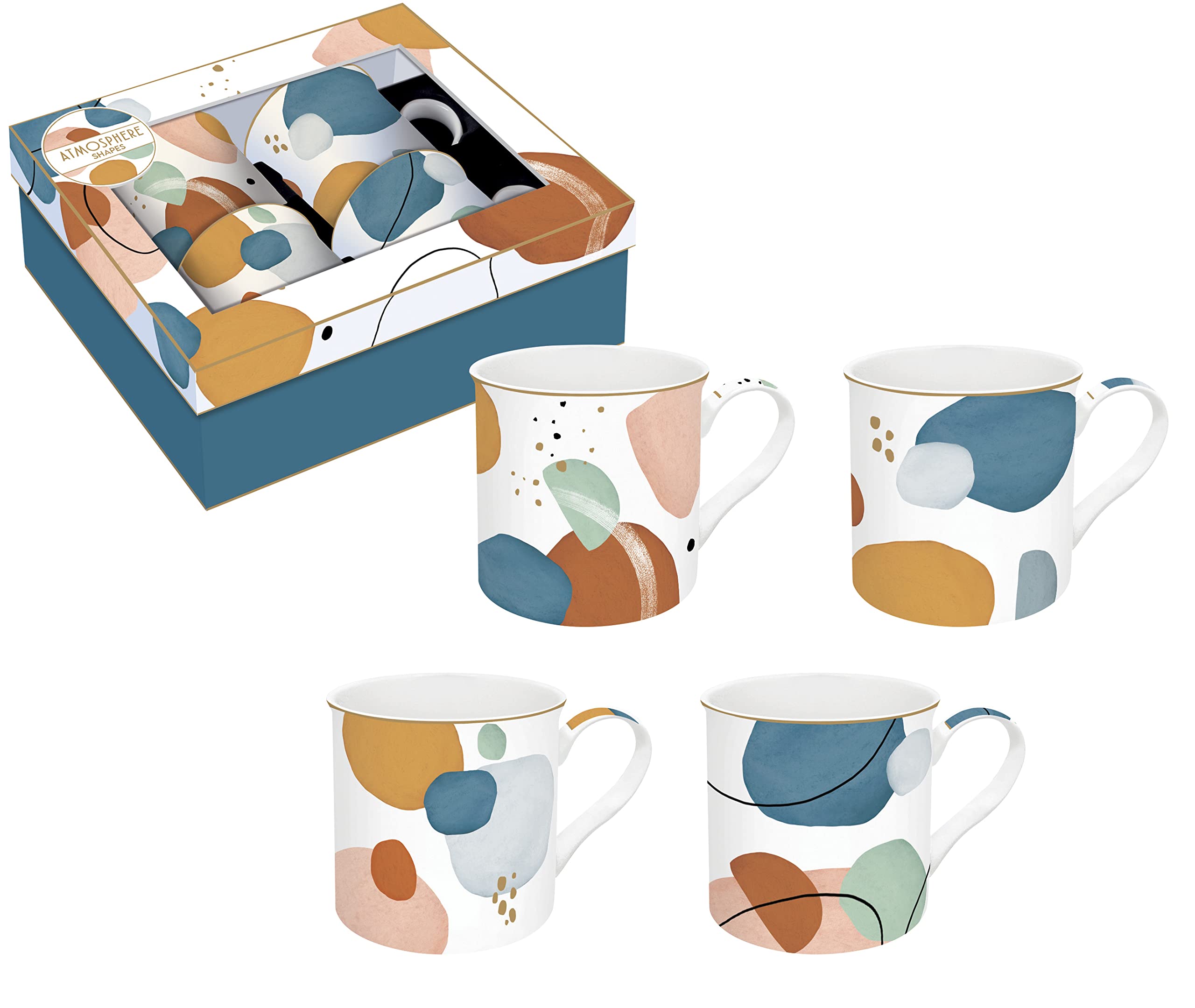 Mugs en porcelaine fine Shapes 30cl tasses légères résistantes