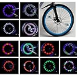 LED Bike Wheel Lights - A12 Waterproof Cool Bicycle Tire Light, Safety Spoke Lights for Kids Boys Girls Men Women, 30 Fun Bright Patterns, Auto & Manual Dual Switch, with Battery