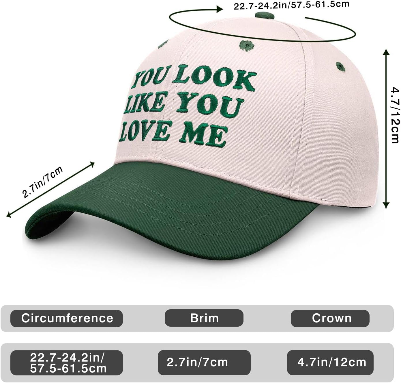 You Look Like You Love Me Hat, Funny Vintage Trucker Hats for Women Men, Trendy Embroidered Snapback Baseball Caps - Image 5