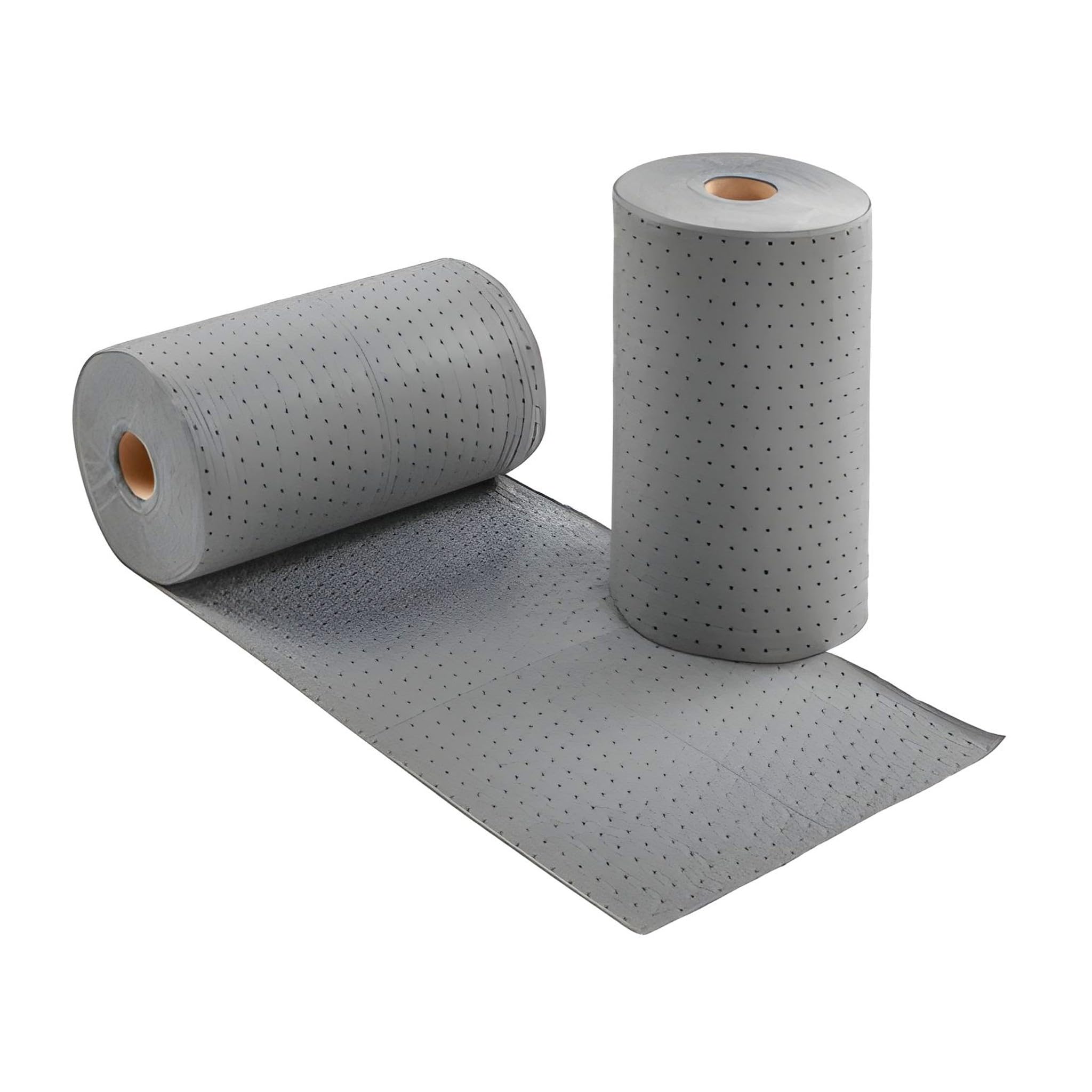Bricoloco Chiffons absorbants d'eau, d'huiles et d'hydrocarbures | Absorbeur industriel triple couche extra anti-peluches pour éléments liquides. (2, rouleau 50 cm x 40 mètres)