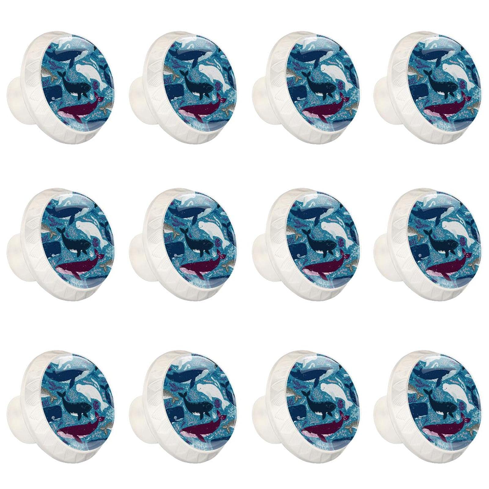 Boutons de cuisine ocean whale blue pour relooker vos placards
