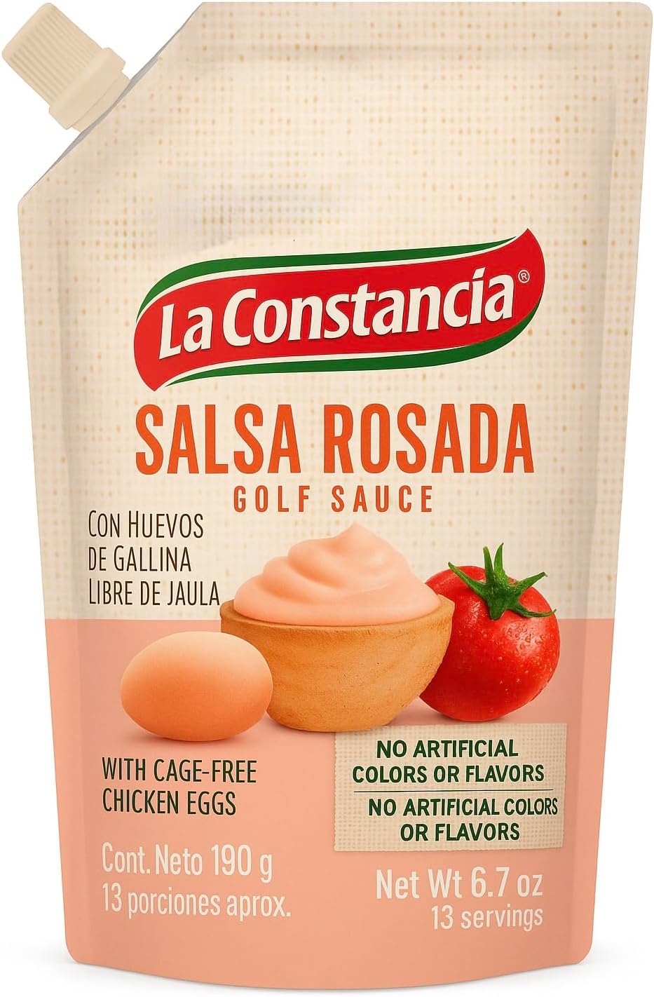 Salsa Rosada la constancia x 190 gr (6.70 oz) - Pink Sauce - Sabor colombiano en perros calientes, hamburguesas, carnes y más