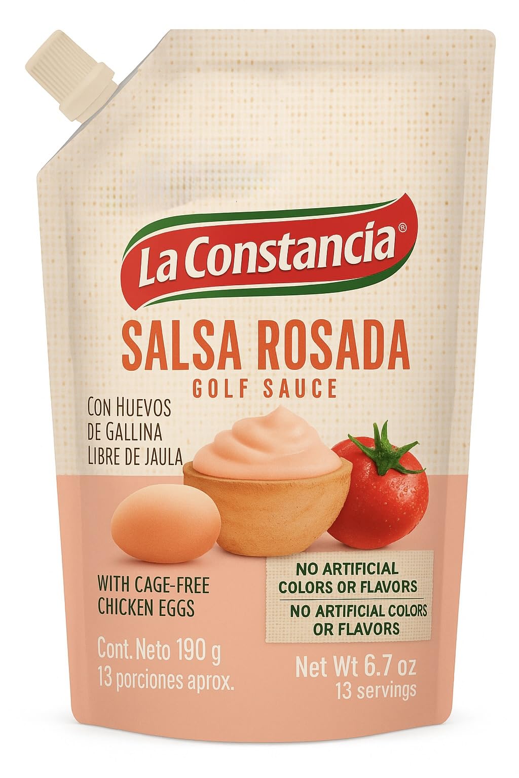 Generic Salsa Rosada la constancia x 190 gr (6.70 oz) - Pink Sauce - Sabor colombiano en perros calientes, hamburguesas, carnes y más