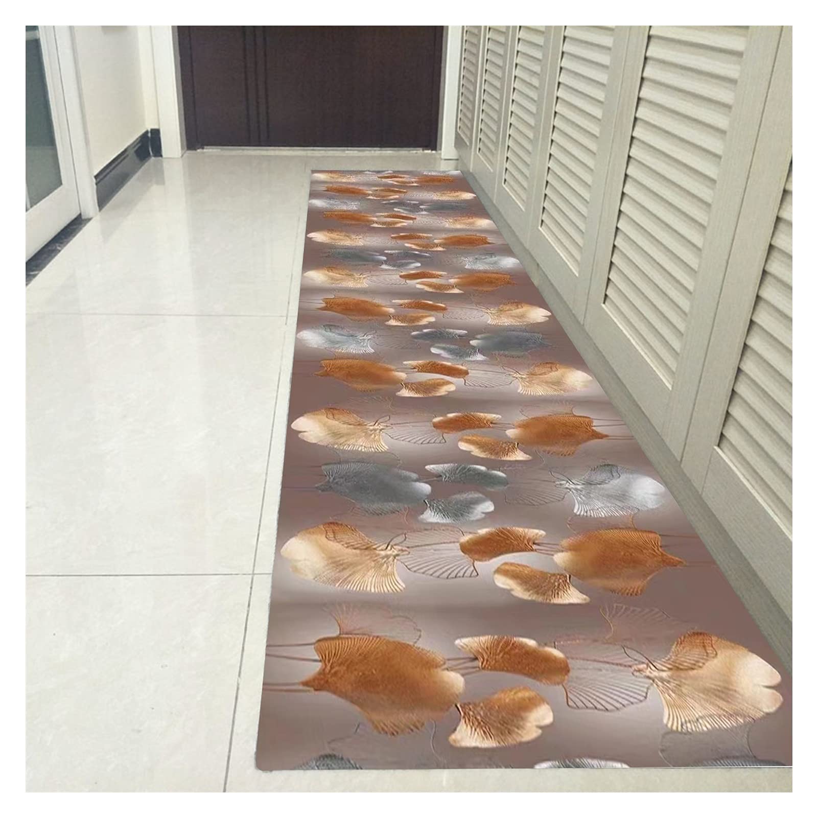 Tapis de couloir runner mat fin et sur mesure avec support caoutchouc antidérapant