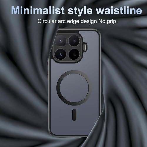 CAUHENYEE Xiaomi 17T Pro Case, Built-in Magnetic Ring, Non-Slip Hold, Shockproof and Scratch-Resistant, Magnetic Mobile Phone Case for Xiaomi 17T Pro Case, Black - 3