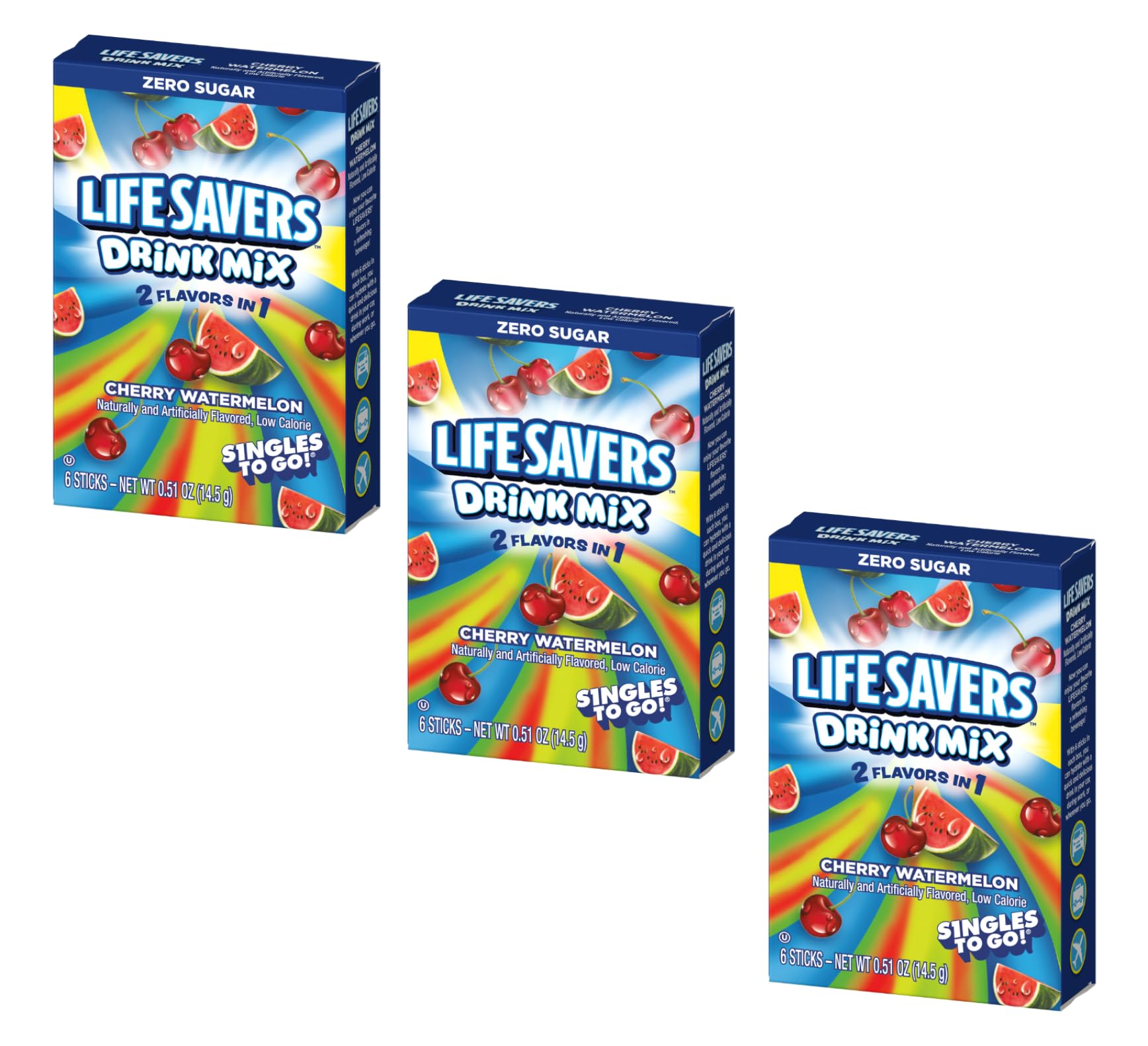 Amazon.com : Life Savers Cherry Watermelon Sugar Free Drink Mix