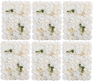 Flower Wall Backdrop 6 Panels 16×24 Inch - Ivory White Rose