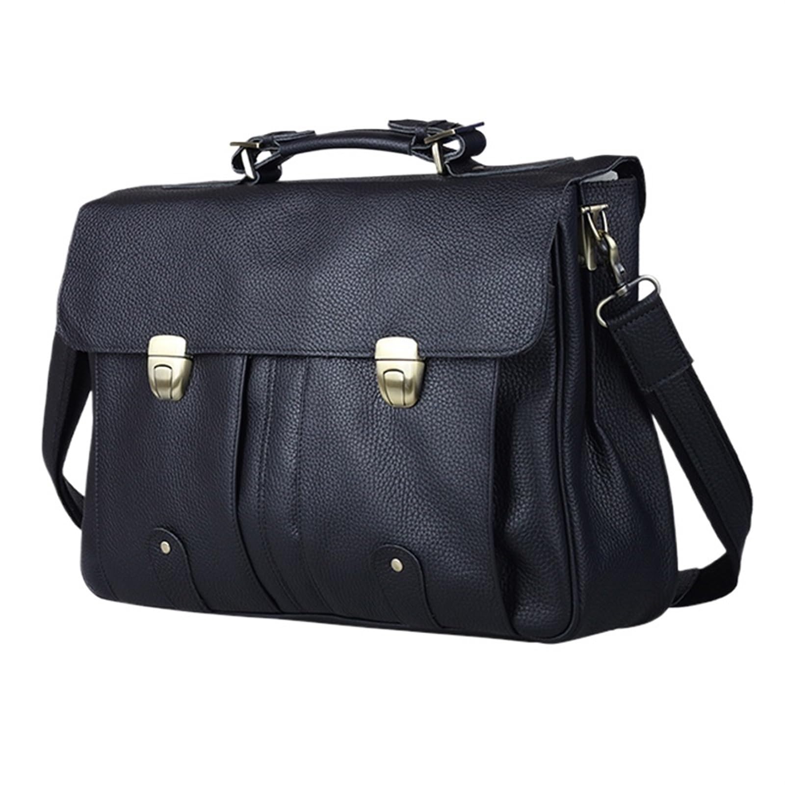 Cartella da Uomo Valigetta in Pelle Borsa da Lavoro da Uomo Portadocumenti da Uomo Borsa for Laptop da 15,6 Pollici in Pelle Borsa da Ufficio Borsa Grande