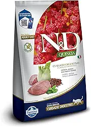 N&D Quinoa Cuidado Digestivo para Gatos Adultos de Todas as Raças Sabor Cordeiro 7,5Kg