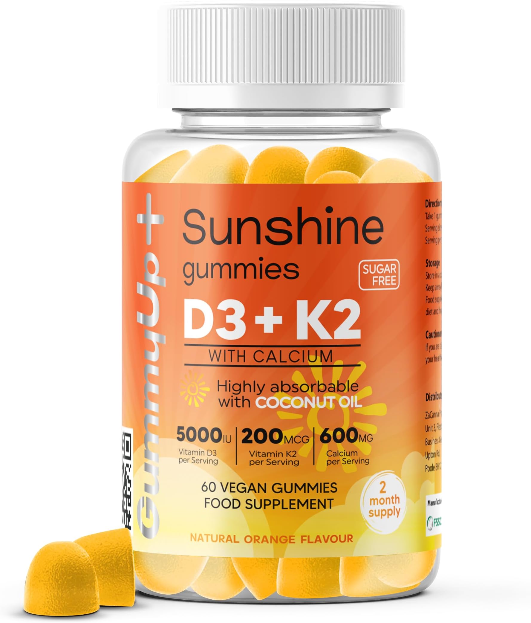 D3 + K2 + calcium sunshine gummies
