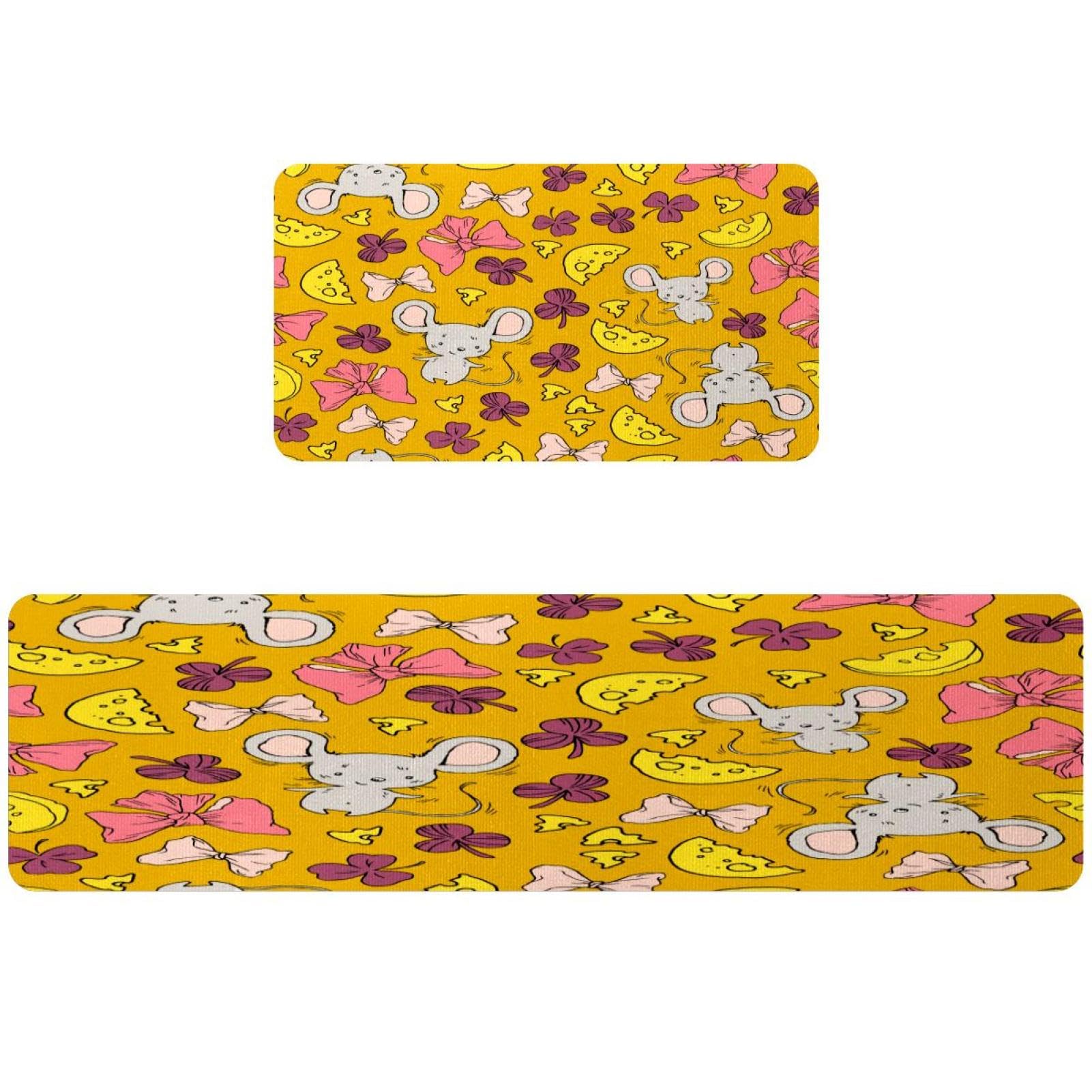 Tapete de cocina absorbente lavable de 2 piezas alfombra antideslizante para cuarto de lavado