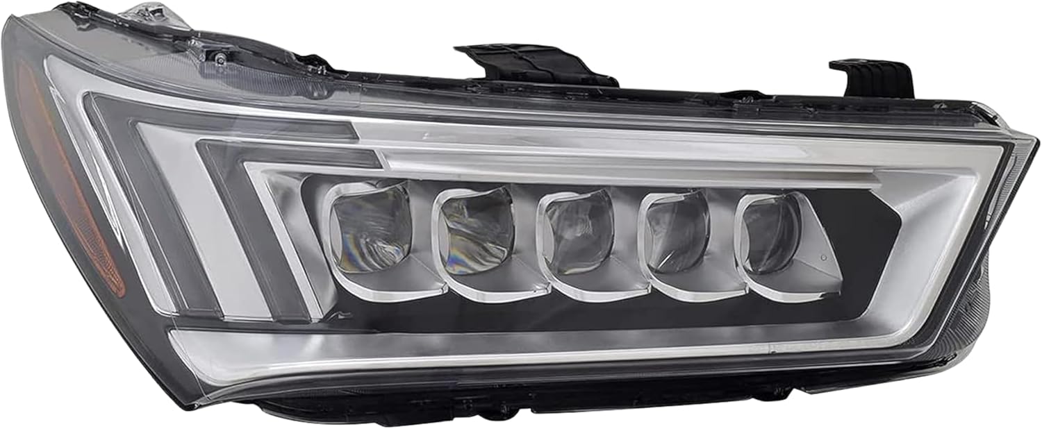 ALLIGATOR AUTO LIGHTS LED Headlight Assembly Replacement for Acura MDX 2017 2018 2019 2020 CAPA Certified Headlamp with Bulbs, Right/Passenger Side, 33100-TZ5-A51, AC2503130