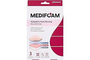 Hydrophilic Foam Dressing - 2in x 2.8in (3sheets)
