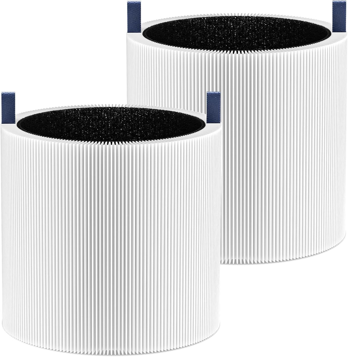 2 Pack Mini Max Air Filter Replacement, Filter Compatible with BLUEAIR Blue Pure Mini Max Air Purifier, True HEPA H13 + Activated Filter