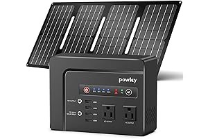 Powkey Solar Generator System: Harness Sun's Power for Home, Camping, and Emergencies
