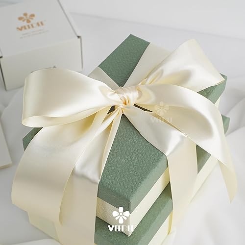 Vista 97 de MEEDEE Orange Satin Ribbon - 1.5 inch Double Faced Satin Ribbon, 50 Yards - Neon Tangerine - For Christmas, Thanksgiving, Halloween, Weddings