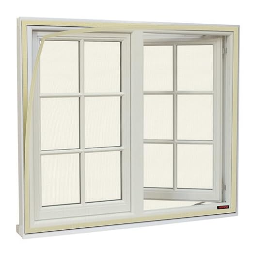 HIPPO Window Mosquito Net Stitched with Nylon Closure Fibreglass Insect Net Protection Color - Ivory Size(60cm X 130cm / 24in X 51in / 1.97ft X 4.27ft) - Pack of 1 Pc