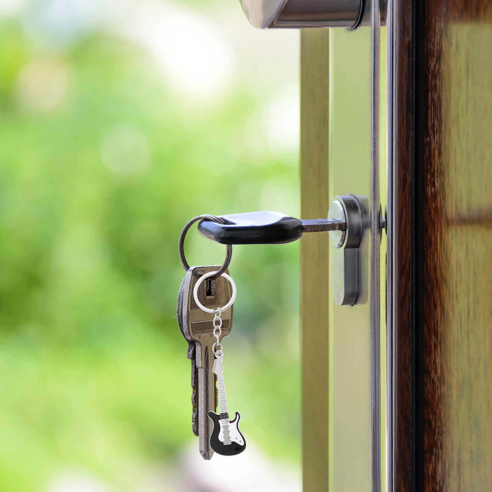 6 Portachiavi Chitarra Colorati - Bomboniere Tema Musicale Per Feste, Regali Rock E Decorazioni