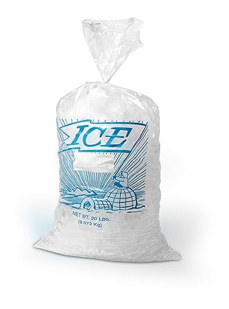 Elkay Plastics H21PMET Metallocene Ice Bag, Printed, 12