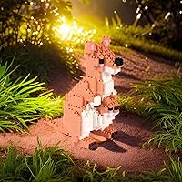 Vista 5 de Larcele Animal Series - Juego de micro bloques de construcción de animales, mini ladrillos de juguete de construcción 3D, 899 piezas KLJM-07