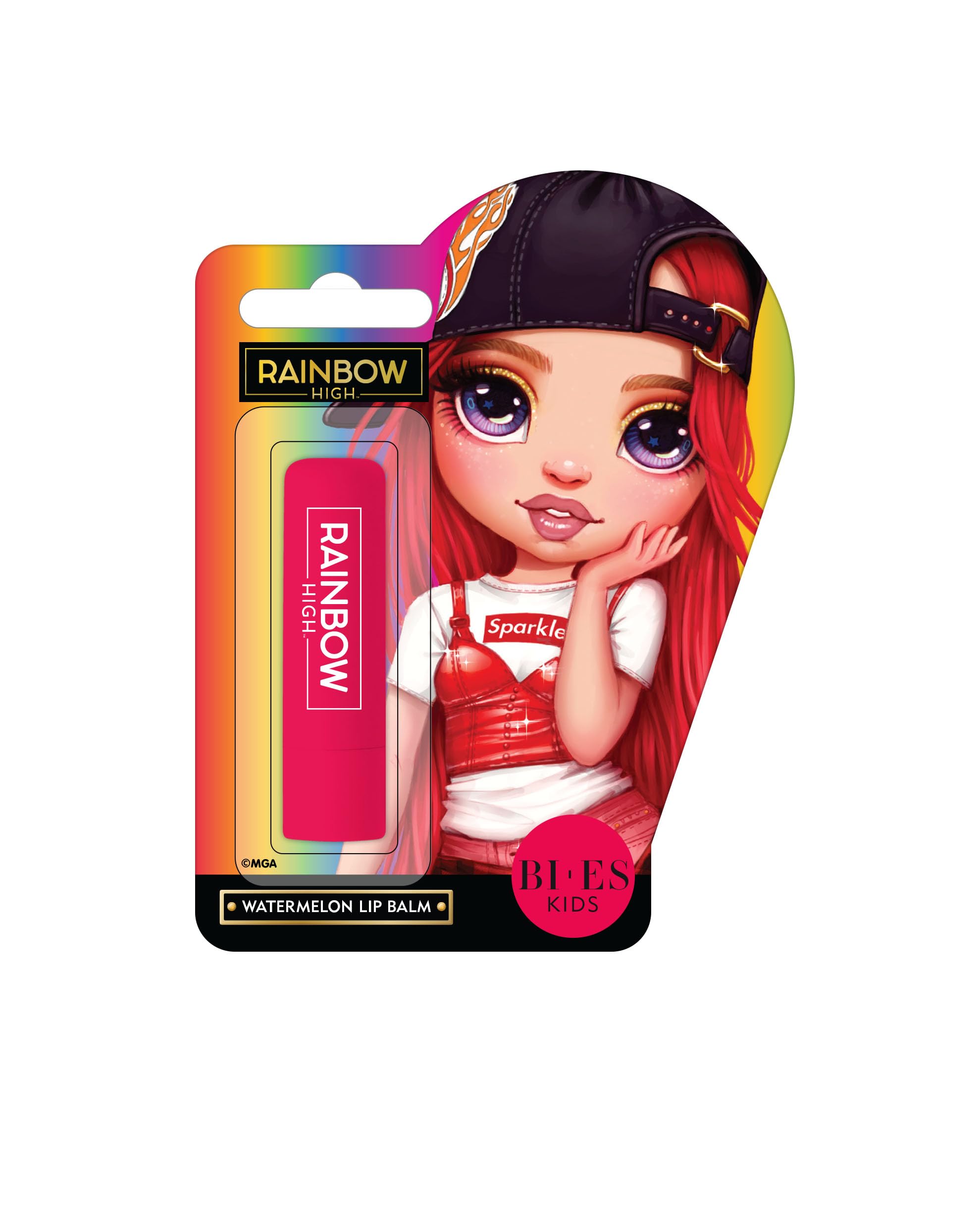Rainbow High Kids Lip Balm - Nourishing and Moisturizing Lip Balm with Delicious Watermelon Flavour for Soft, Smooth Lips - Fun and Tasty Treat for Kids