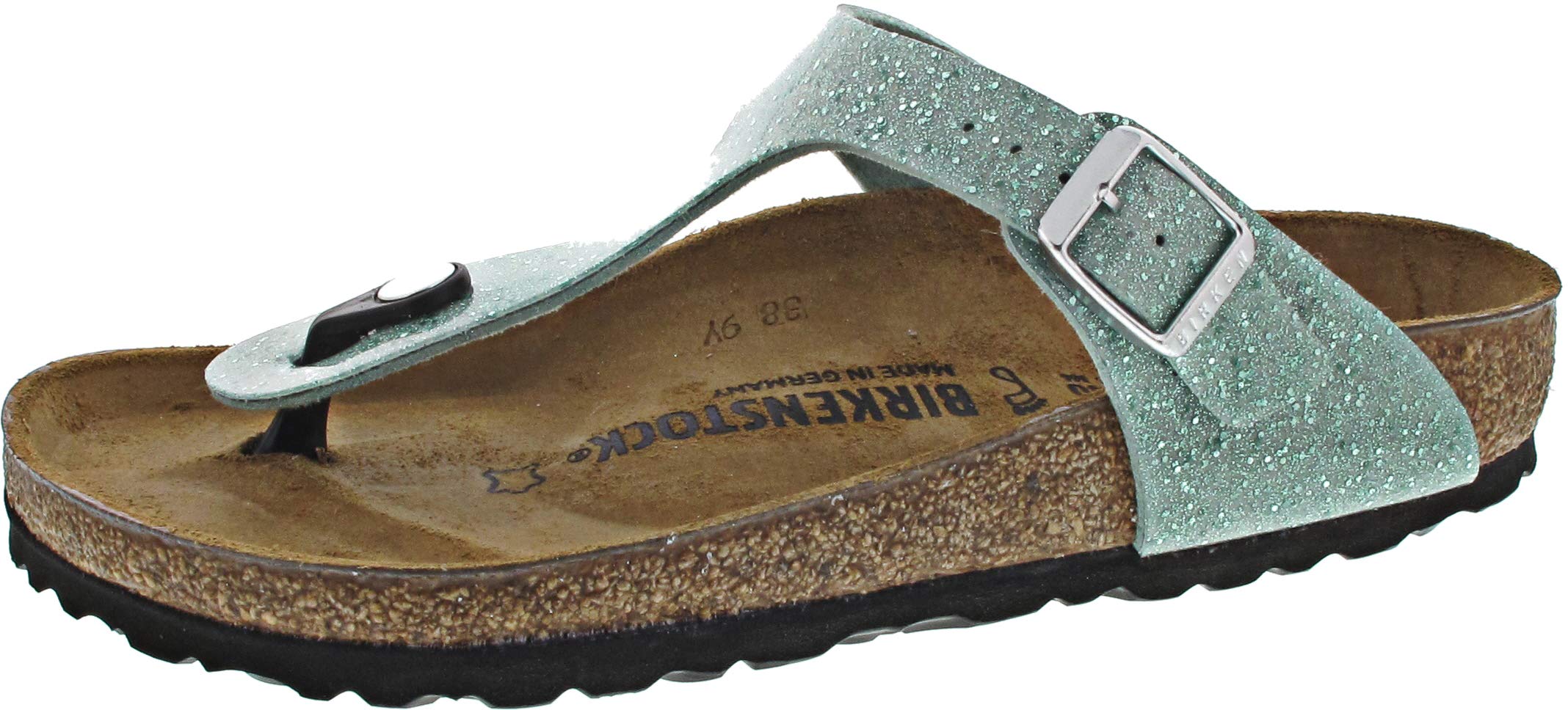 Birkenstock Women's Tongs Gizeh Birko-Flor Cosmic Sparkle Anthracite Sandal