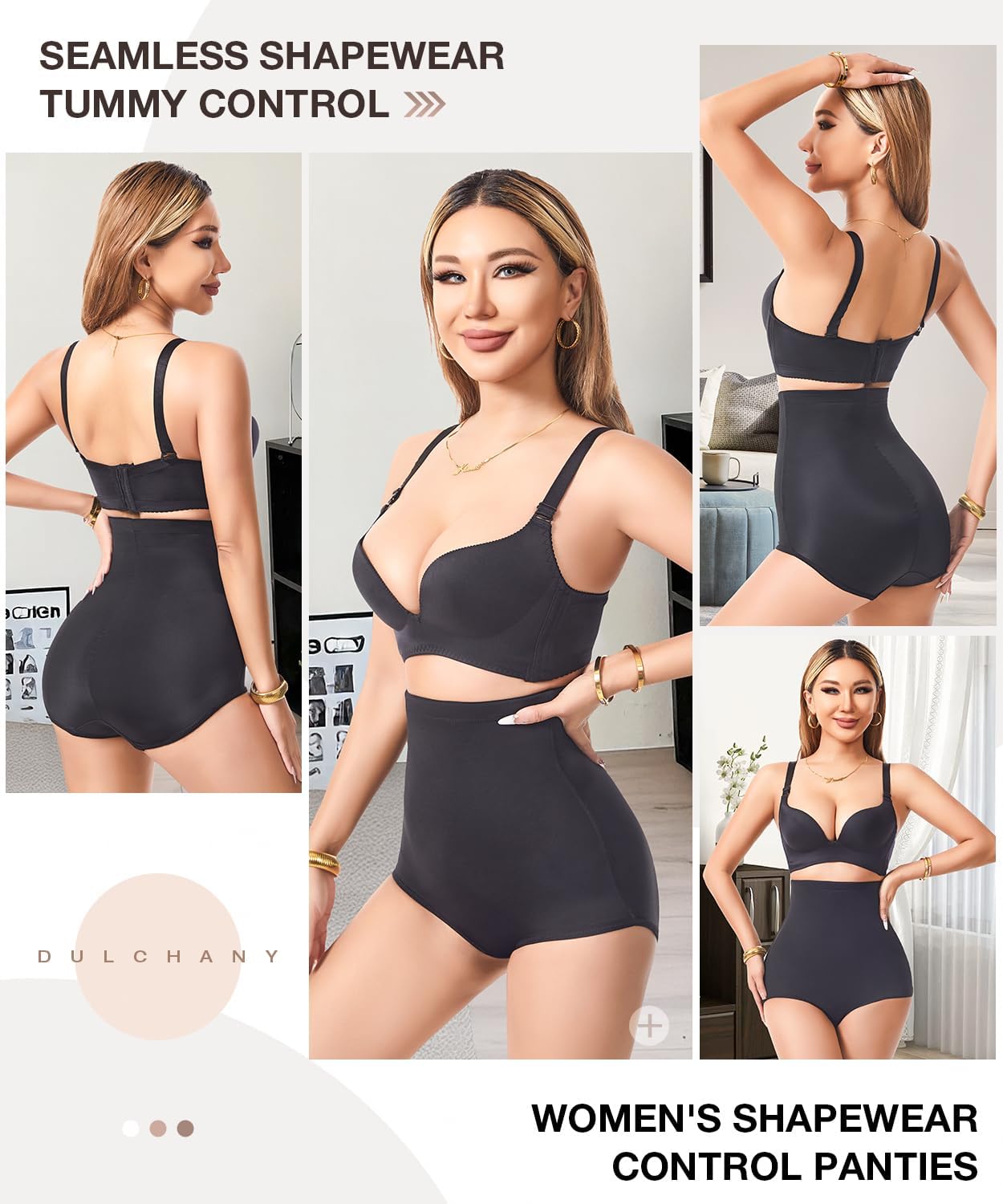 Dulchany Tummy Control Shapewear Panties for Women Body Shaper Underwear Girdle Panty - Image 6
