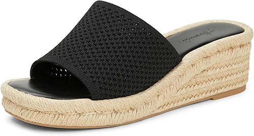 Arromic Women's Espadrilles Wedge Platform Sandals Comfortable Slip On Slides fo
