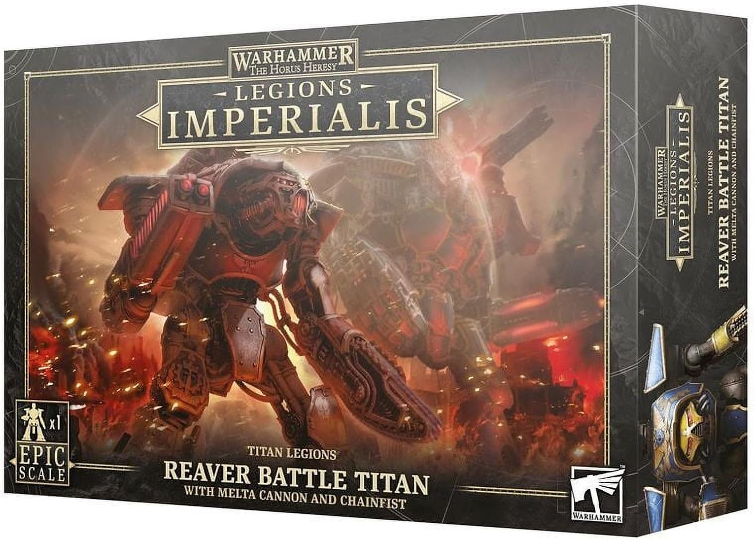 Warhammer - LEGIONS IMPERIALIS - Reaver Titan W/MELTA Cannon & CHAINFIST