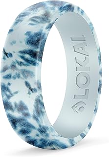 Silicone Ring for Men & Women, Classic Ring - Ohana - Ultra Comfort, Premium Silicone Rings for Active Lifestyle & Wedding Bands - Durable & Breathable Rubber Rings