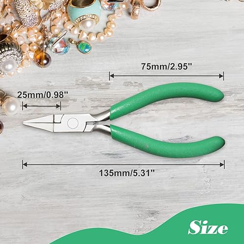 Miniatura 95 de SPEEDWOX Mini alicates de punta larga de 5-1/2 pulgadas, alicates de punta de cadena con cortador de alambre, cortadores laterales de nariz de aguja