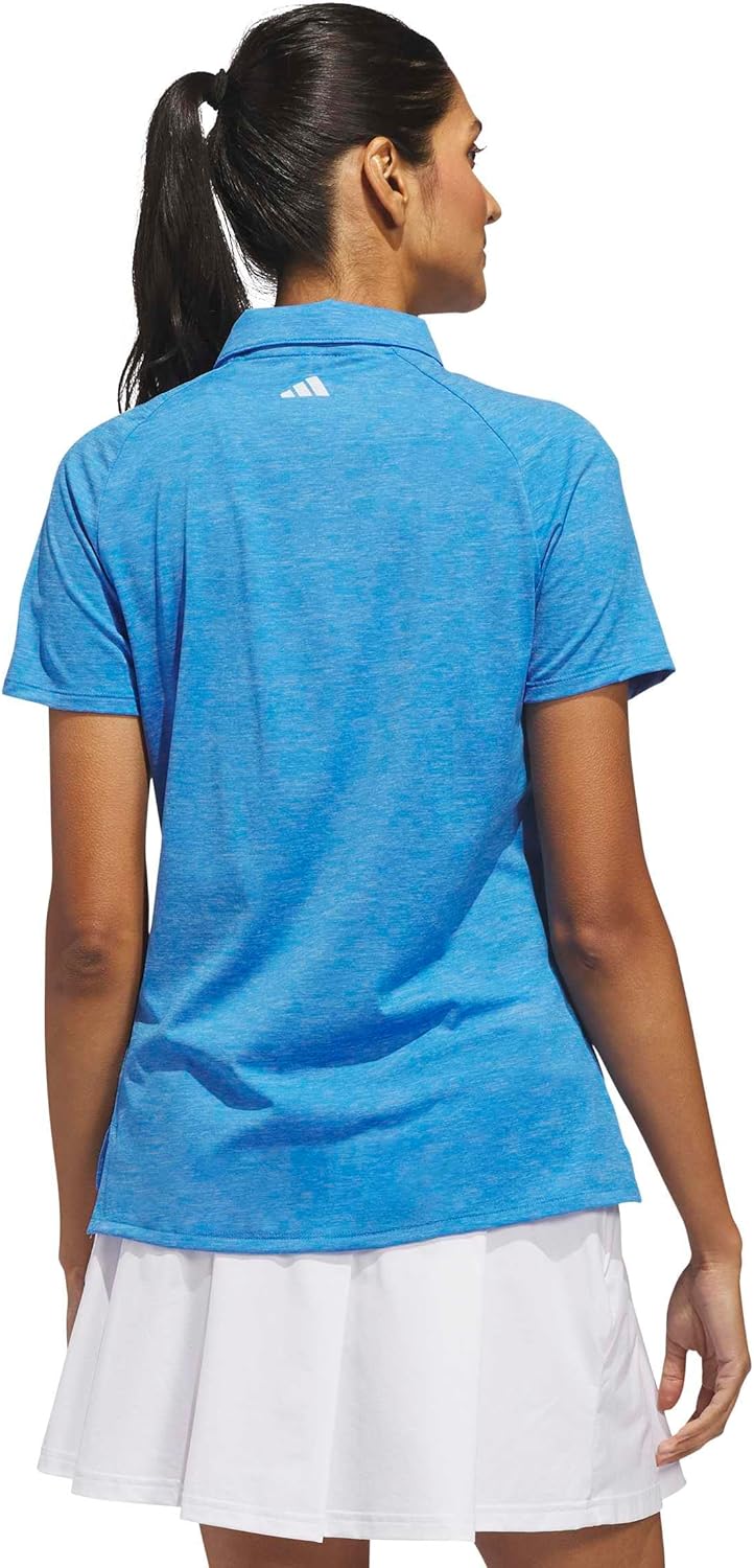 adidas Womens Ultimate365 Heathered Twistknit Polo Shirt