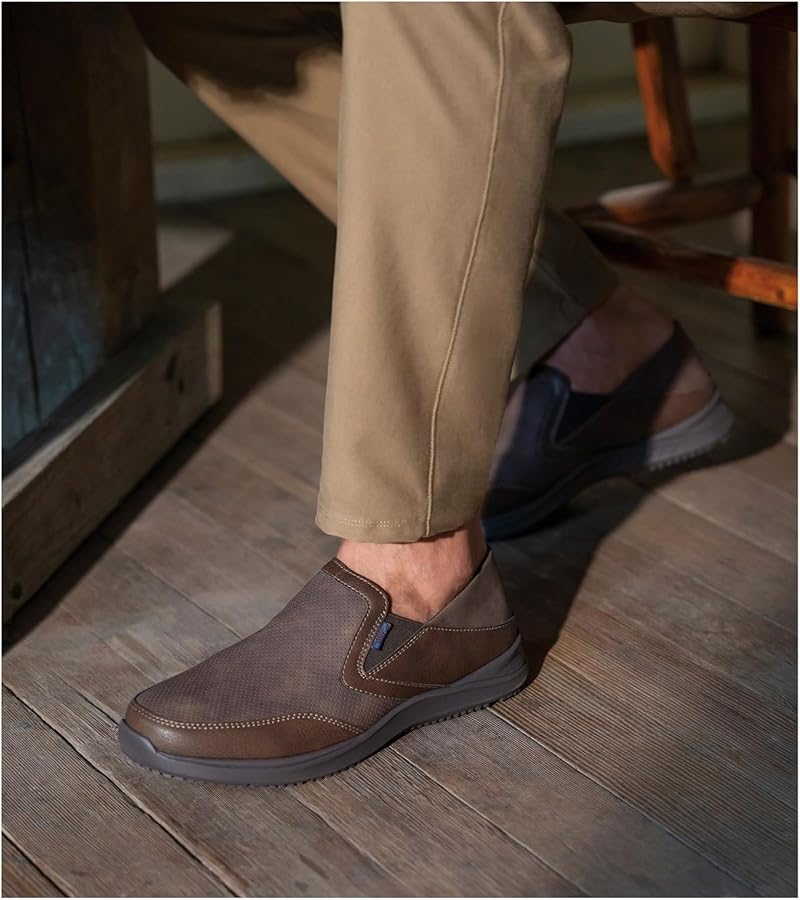 Amazon.com | Nunn Bush Men's Conway EZ Moccasin Toe Slip-On Easy
