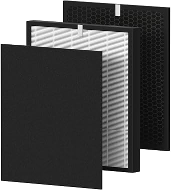 OV200 True HEPA Filter Replacement Compatible with Oransi OV200 Air Cleaner Purifier, Compare to Part # RF200, 3-Stage Filtration System, 1 Set