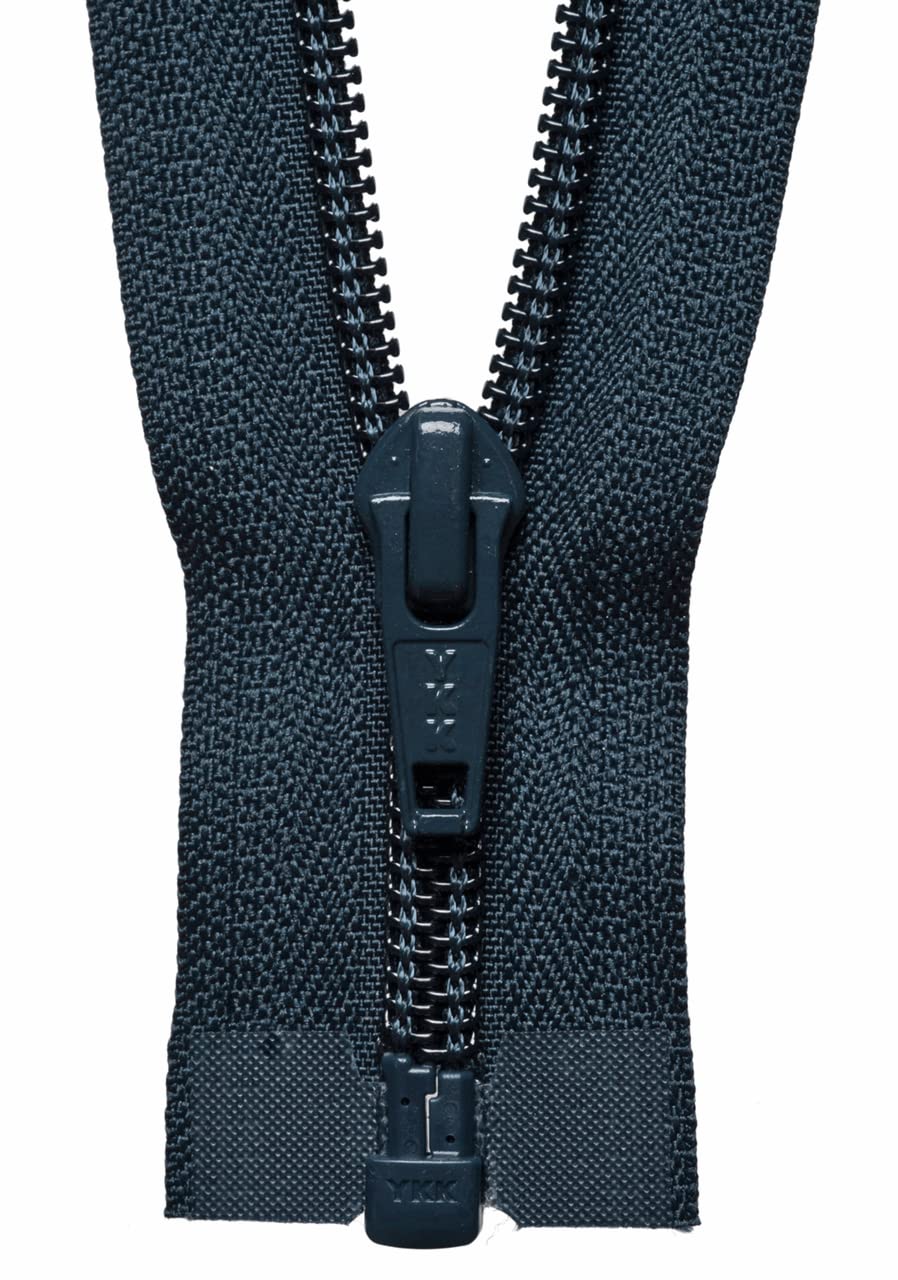 26"/ 66cm YKK Nylon Open End Zip: Dark Navy