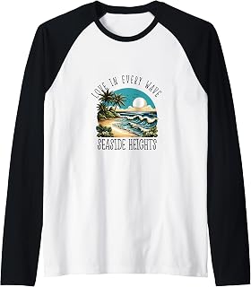 Love in every wave - Seaside Heights Raglan Baseball Tee